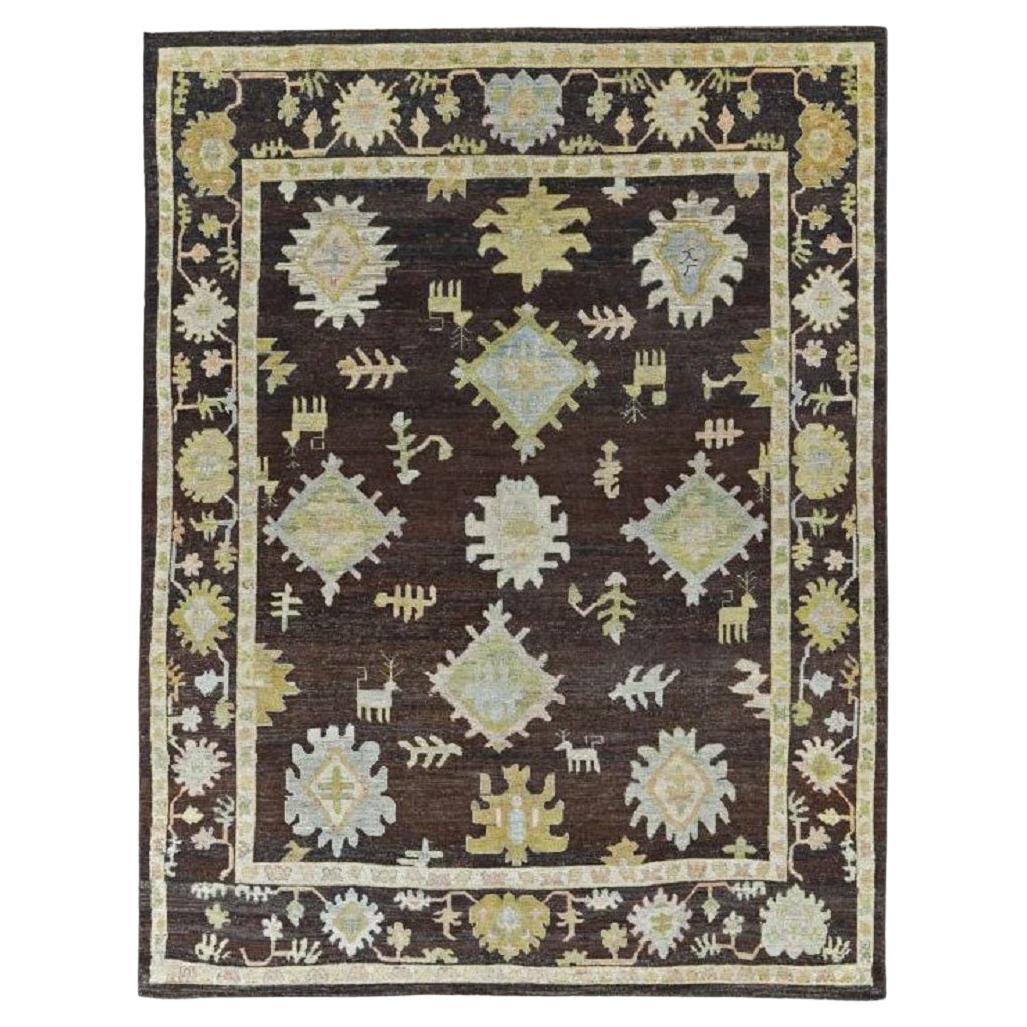 Tappeti Afghanistan Rose Collection - Lana Blu Marrone Verde - 90845