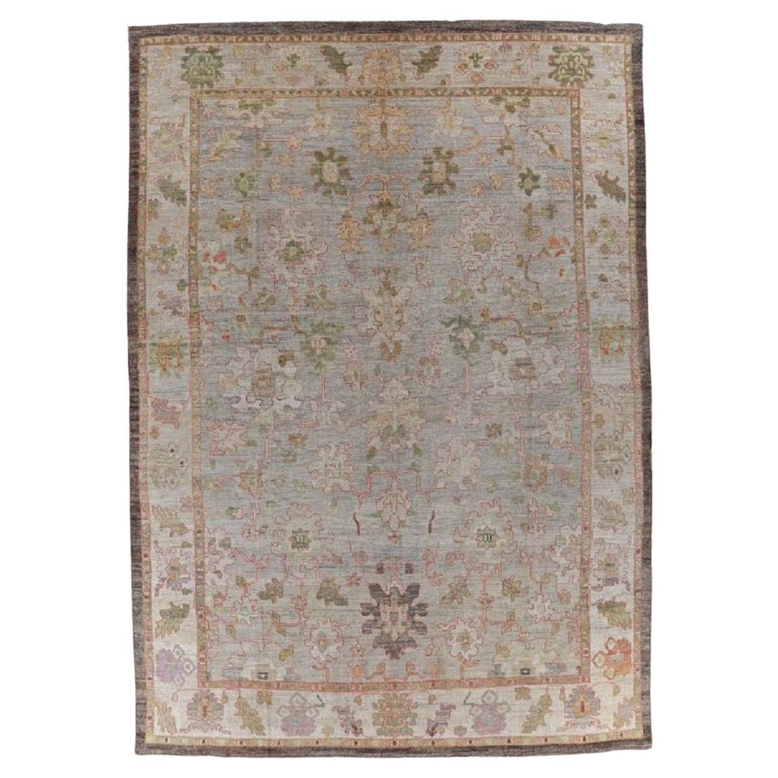 Turkey  Rose Collection Over Size Rug - Wool Blue Ivory - 90890