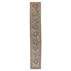 Turkey  Rose Collection Runner Rug - Wool Blue Brown - 90876
