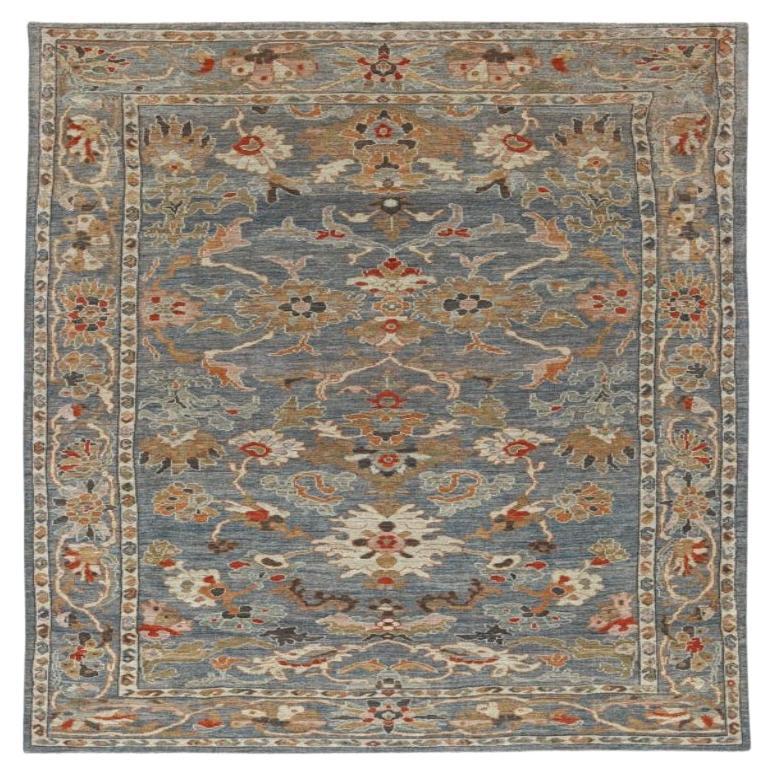 Turkish Sultanabad Area Rugs - Wool Blue Brown Ivory - 90985