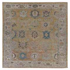 Tapis de la collection Afghanistan Rose - Laine ivoire jaune - 91059