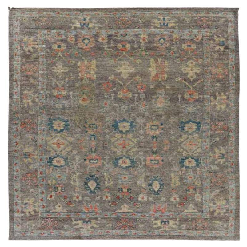 Afghanistan Rose Collection Tapis de sol - Laine Bleu Brown Pink - 91046