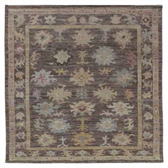 Afghanistan Collection Rose Tapis de sol - Laine Bleu Brown Ivoire - 91047