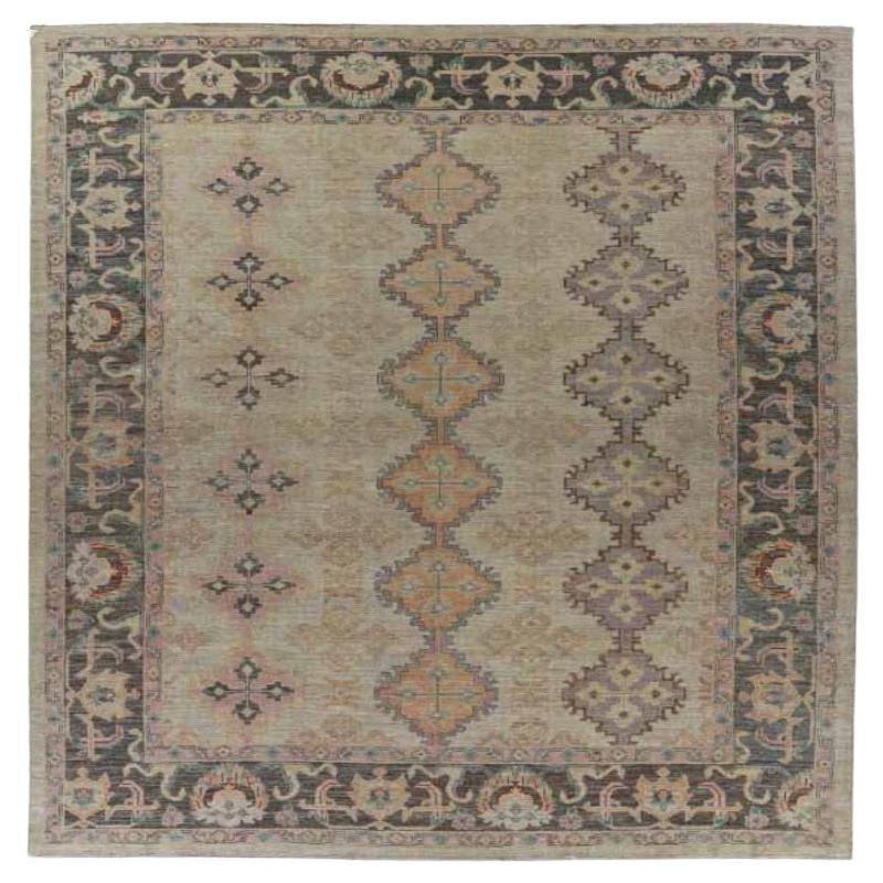 Tapis surdimensionné Afghanistan Rose Collection - Laine Brown Pink - 91048