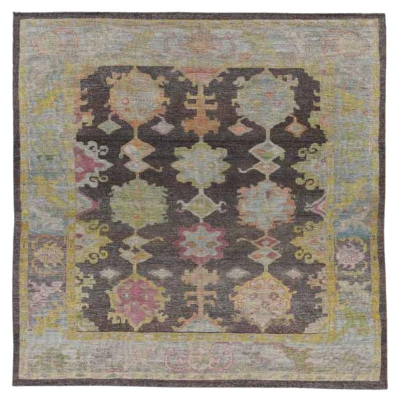 Afghanistan Rose Kollektion Teppiche - Wolle Brown Purpel - 91053 im Angebot