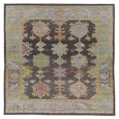 turkey Rose Collection Area Rugs - Wool Brown Purpel - 91053