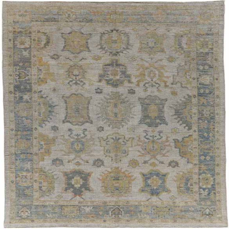 Tapis de la collection Afghanistan Rose - Laine ivoire jaune - 91077