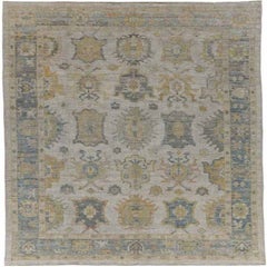 Tapis de la collection Afghanistan Rose - Laine ivoire jaune - 91077