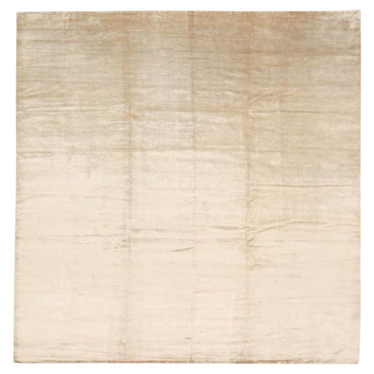Tapis modernes d'Afghanistan - Design en laine ivoire - 92059 en vente