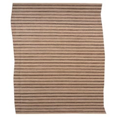 Alfombra Corredera Kilim Afganistán - Lana Marrón Diseño Marfil - 92103