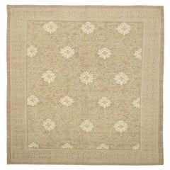 Afghanistan Khotan Area Rugs - Wool Ivory Taupe Design - 92081