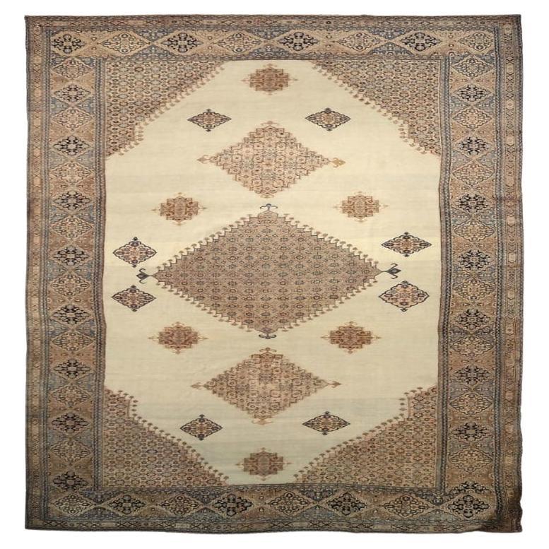 Tappeto persiano Dorokhsh Over Size - Disegno in lana marrone avorio - 92130 in vendita