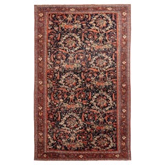 Persische Sultanabad-Teppiche aus Wolle in Elfenbein, Marineblau, Blau und Rot - 92134