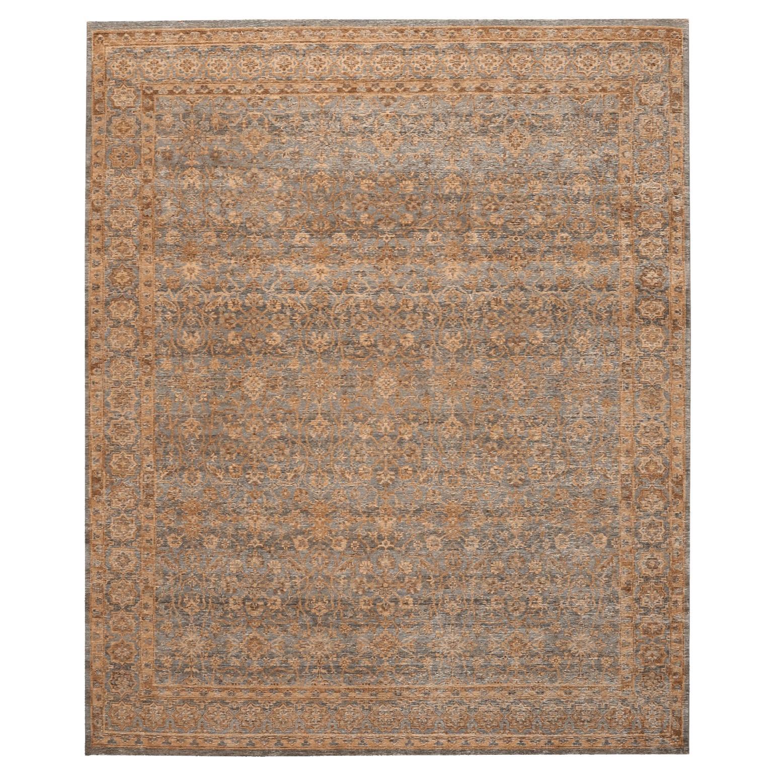 Tappeti India Modern - Lana Grigio Giallo - 96608
