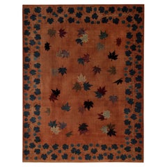 Persian Mashad Area Rugs - Wool Orange Design - 96846