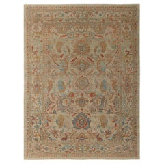 Afghanistan Sultanabad Area Rugs - Wool Ivory Design - 95810