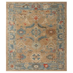 Afghanistan Sultanabad Area Rugs - Wool Brown Design - 95788