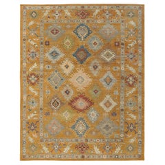 Sultanabad-Teppiche aus Afghanistan - Wolle in Orange mit Design - 95793