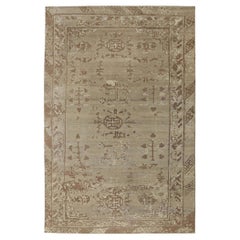 Tappeto Afghanistan Sultanabad Rugs - Lana Marrone Avorio - 95843