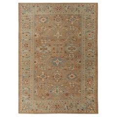 Afghanistan Sultanabad Area Rugs - Wool Brown Design - 95858