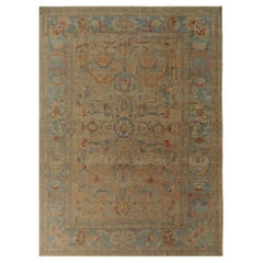 Afghanistan Sultanabad Over Size Rug - Wool Brown Yellow - 95874