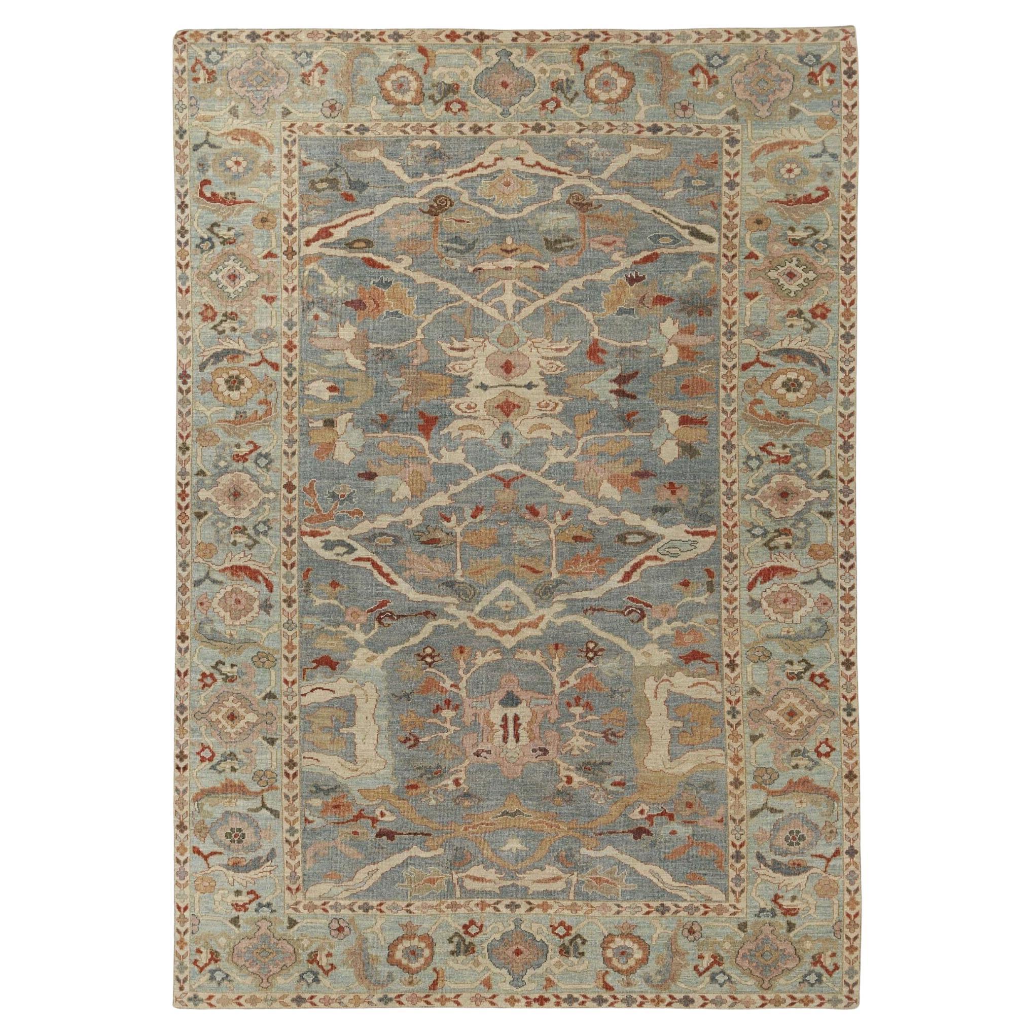 Sultanabad-Teppiche aus Afghanistan - Wolle in Grau mit Muster - 95878
