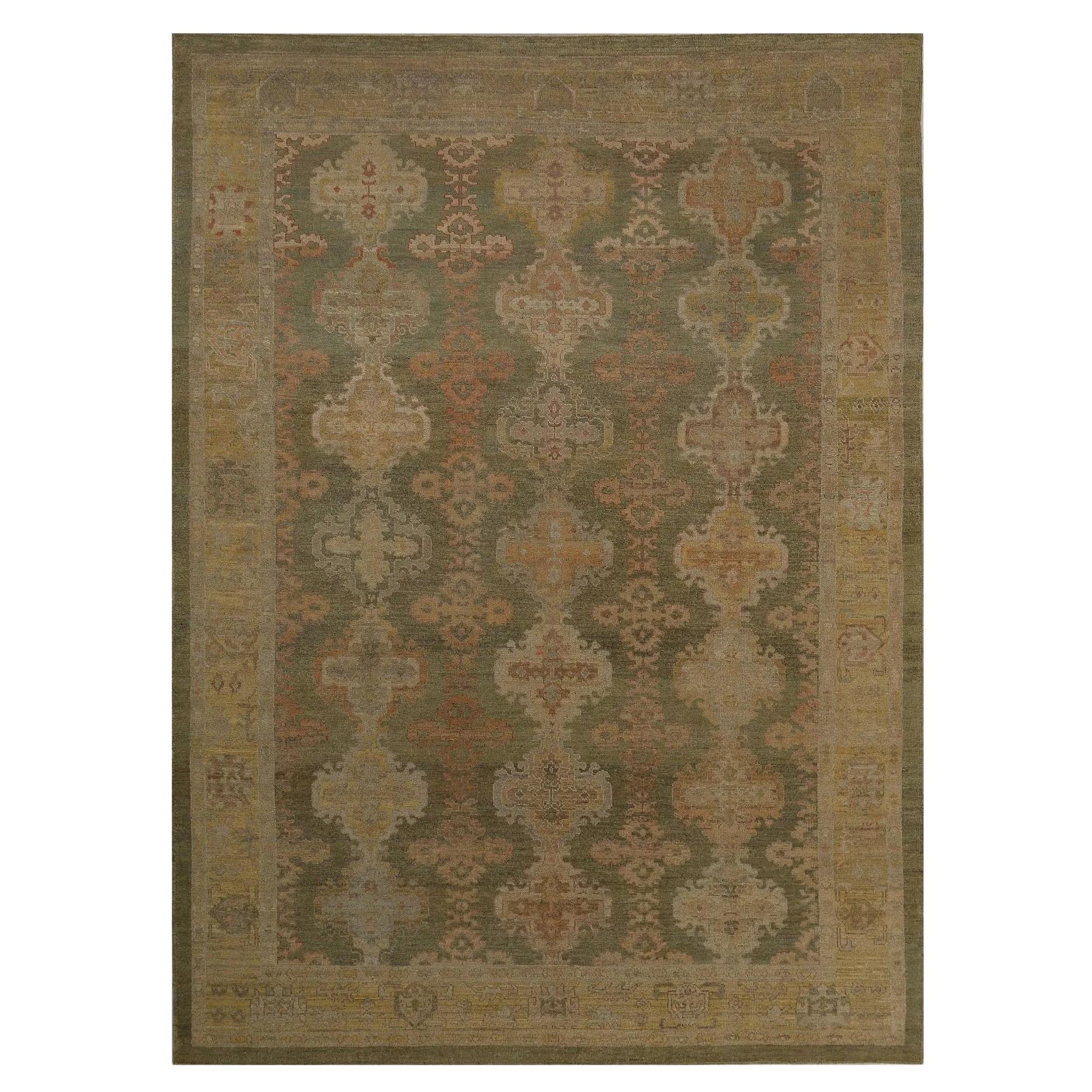 Tapis d'Oushak de Turquie - Design - 98849 en vente