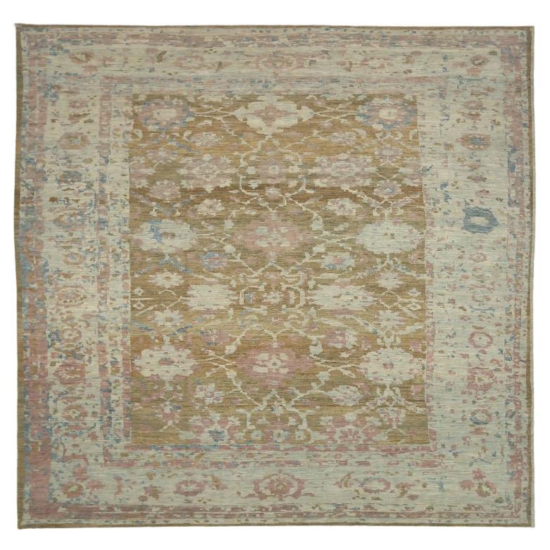 Persische Teppiche - Wolle Braun Grün Elfenbein Rosa - 67943