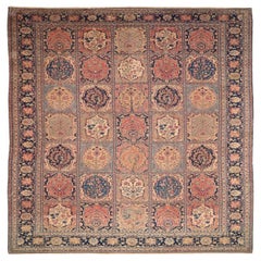 Persische Tabriz Over Size Teppich - Wolle Blau Elfenbein Marineblau Rot - 71079