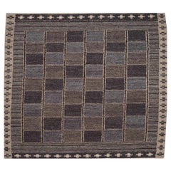 India Swedish Collection Teppiche - Wolle Braun Grau Elfenbein - 96244