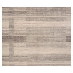 Tappeto India Over Size - Lana Marrone Avorio Design - 98066
