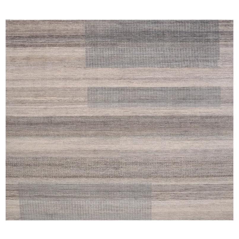 Tapis India Over Size - Laine Brown Gray Ivory Design - 98064