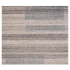 Tapis India Over Size - Laine Brown Gray Ivory Design - 98064