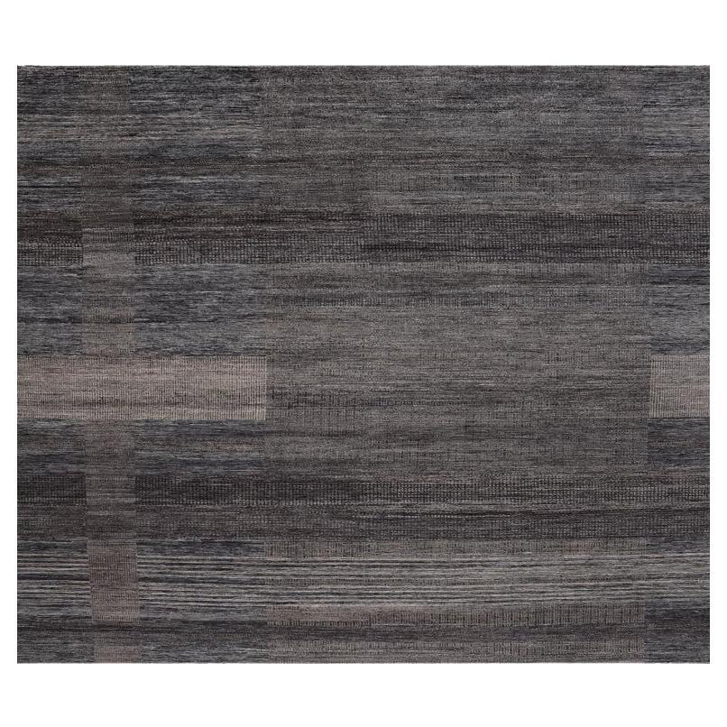 Indien Bereich Teppiche - Wolle Schwarz Braun Grau Elfenbein Design - 98063