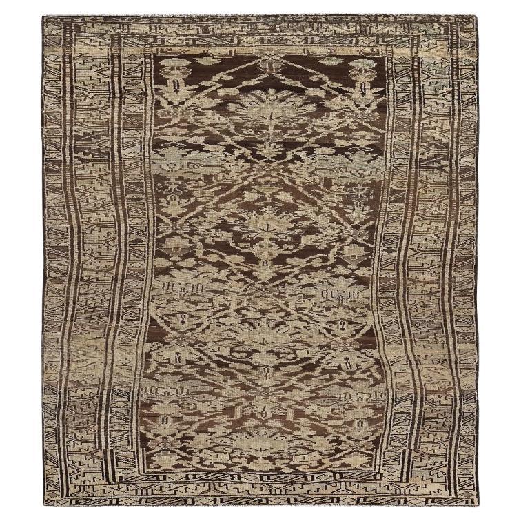 Tappeto persiano Azerbaijan Small - Lana Marrone Avorio Design - 89643