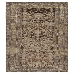 Tappeto persiano Azerbaijan Small - Lana Marrone Avorio Design - 89643