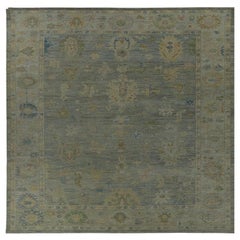 Persian Rose Kollektion Over Size Teppich - Wolle Grau Grün Elfenbein - 89554