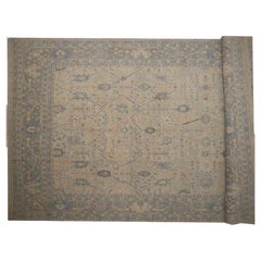 Afghanistan Oushak Over Size Rug - Wool Blue Green Ivory - 96230