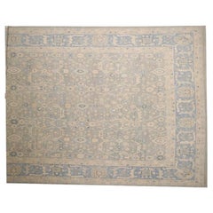Afghanistan Oushak Over Size Rug - Wool Blue Ivory Taupe - 96231