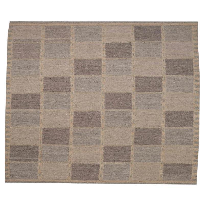 Tappeti India Swedish Collection - Lana Marrone Avorio Taupe - 96240 in vendita