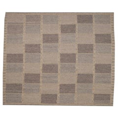 Tappeti India Swedish Collection - Lana Marrone Avorio Taupe - 96240