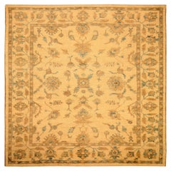 Afghanistan Oushak Area Rugs - Wool Yellow Design - 93884