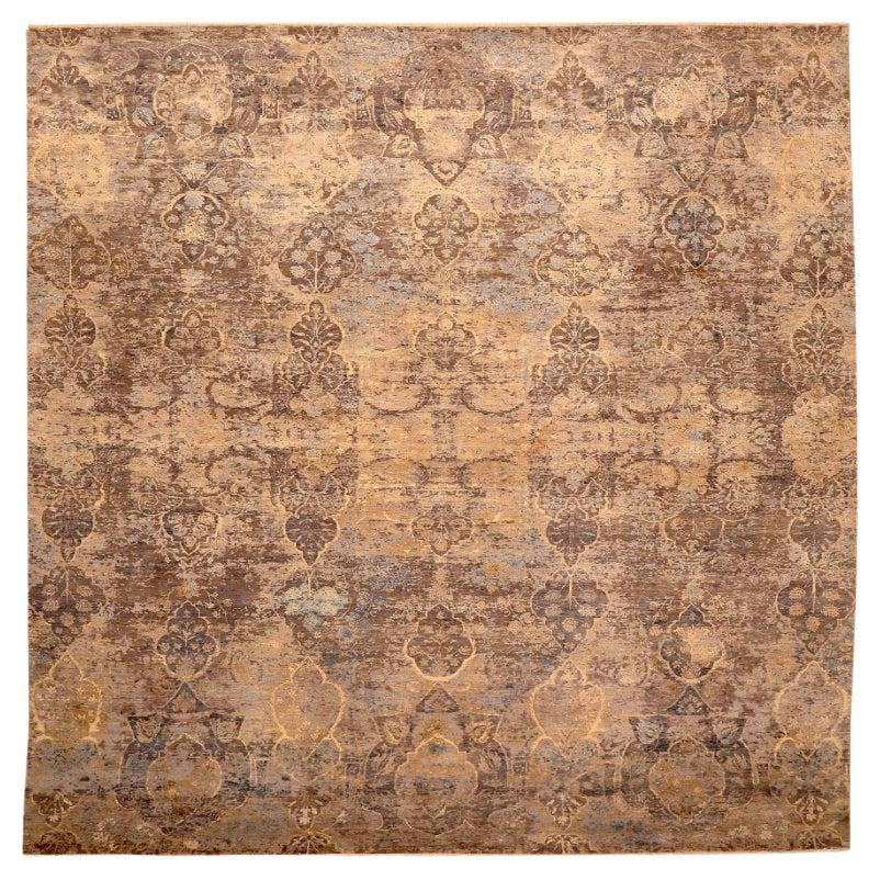 India Modern Area Rugs - Wool Brown Design - 94041