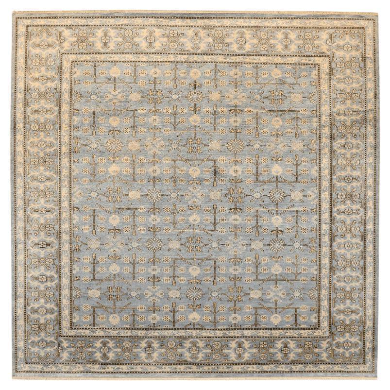 Tapis Khotan en laine bleu ivoire - 94117