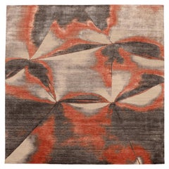 Tappeti India Modern - Lana Marrone Avorio Rosso - 94118
