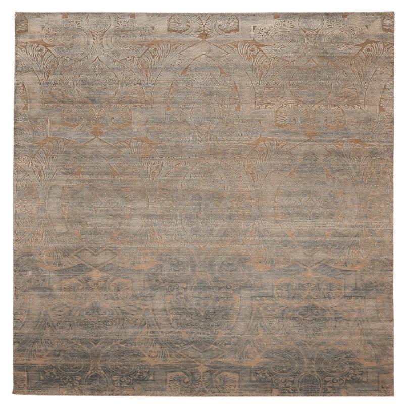 Indien Modern Area Rugs - Wolle Braun Elfenbein Design - 94124