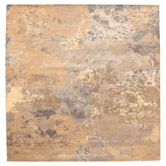 Tappeti India Modern - Lana e seta Marrone Avorio Taupe - 94130