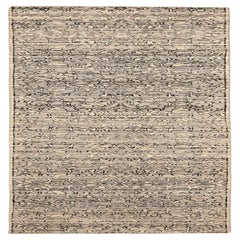 India Modern Runner Rug - Wool Brown Ivory Taupe Design - 94200