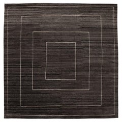 India Moroccan Over Size Rug - Wool Brown Design - 94235