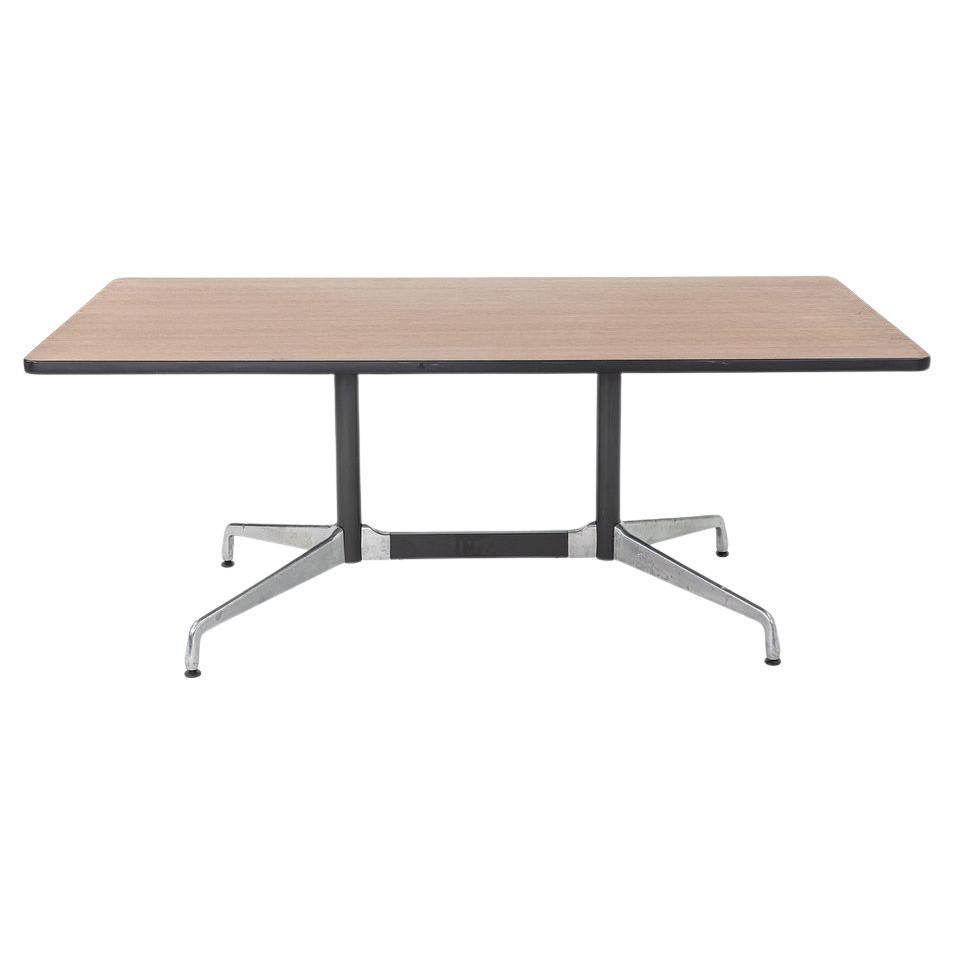 1990s Herman Miller Eames Segmented Dining Table / Conference Table in Dark Oak For Sale